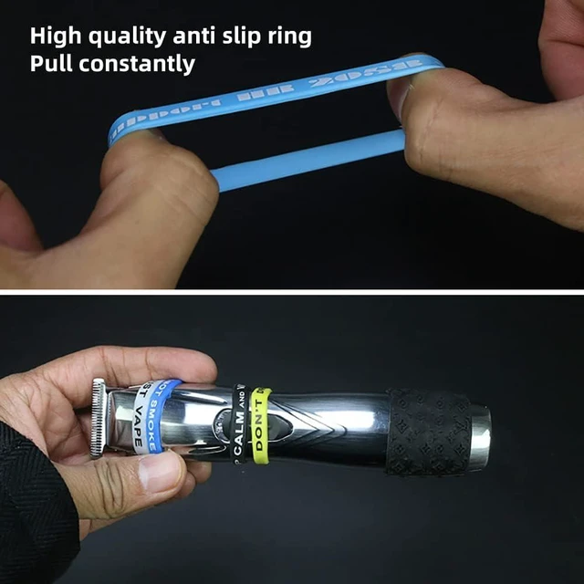 Alt view image 4 of 7 - 40 Pack Professional Silicone Hair Clipper Bands Barber Clipper Grips Hair Trimmer Bands Barber Clipper Sleeves Hair Clipper Attachments for Home, Hair Salon and Barber Shop