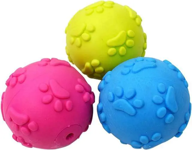 Main image of Dog Toys Dog Balls for Small Medium Large Dogs Squeaky Toy Balls 3 Pcs