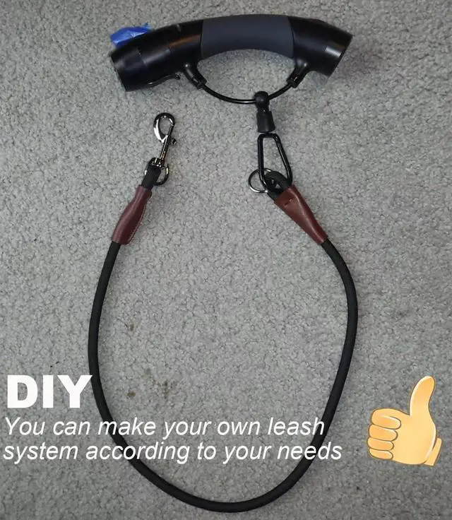 Alt view image 2 of 7 - 3FT Dog Tether Lead No Handle Dog Leash Tie Down Extension Rope | Extender Leash for Medium Large Dogs Indoor Training Car Bicycle Outdoor Running Walking