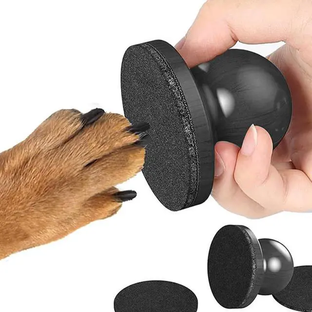 Alt view image 5 of 6 - Dog Nail File with 9 Replaceable Filing Discs Dog Scratch Board for Safe and Convenient Nail Care Dog Nail Scratch Board Keep Your Dog and Cat's Nails Smooth