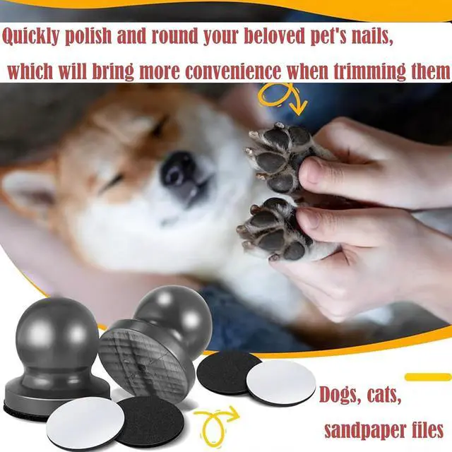 Alt view image 6 of 6 - Dog Nail File with 9 Replaceable Filing Discs Dog Scratch Board for Safe and Convenient Nail Care Dog Nail Scratch Board Keep Your Dog and Cat's Nails Smooth