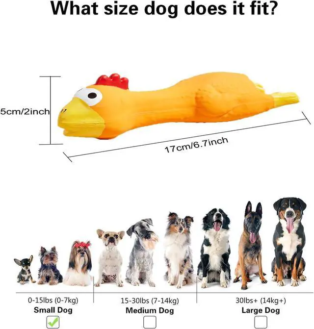 Alt view image 3 of 6 - 3 PCS Latex Chicken Squeak Toy for Pets - Exciting Chew & Dental Care Fun - Perfect for Playful Molar Exercise