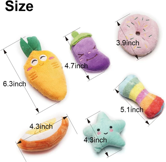 Alt view image 2 of 7 - Squeaky Dog Toys for Small Medium Dogs, 9 Pack Stuffed Puppy Teething Toys | Assorted Soft Plush Dog Toys Bundle, Built-In Squeakers, For Puppies Entertainment & Interactive Play