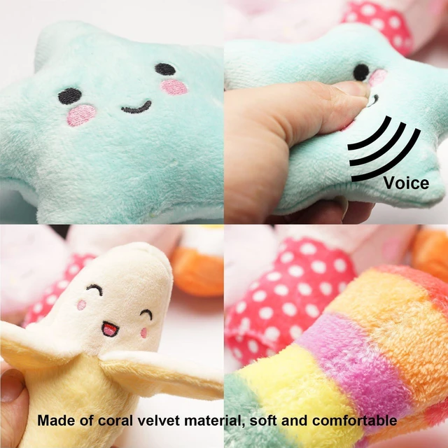 Alt view image 5 of 7 - Squeaky Dog Toys for Small Medium Dogs, 9 Pack Stuffed Puppy Teething Toys | Assorted Soft Plush Dog Toys Bundle, Built-In Squeakers, For Puppies Entertainment & Interactive Play