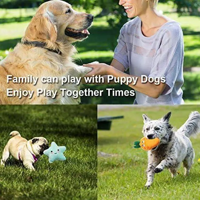 Alt view image 7 of 7 - Squeaky Dog Toys for Small Medium Dogs, 9 Pack Stuffed Puppy Teething Toys | Assorted Soft Plush Dog Toys Bundle, Built-In Squeakers, For Puppies Entertainment & Interactive Play