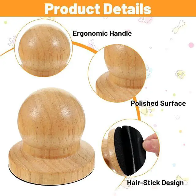 Alt view image 3 of 7 - Wooden Dog Nail File, Dog Scratch Board for Nails with 6 Pcs Replaceable Sandpaper, Silent Grooming Tool for Puppies and Dogs, Gentle Filing Without Noise (Boxed)
