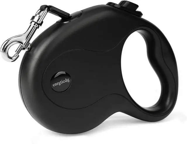 Alt view image 2 of 7 - 16Ft Retractable Dog Leash,Light Weight Leash for Small to Medium Dogs/Cats Up to 50lbs,Stainless Steel Spring Strong Nylon Tape, Tangle Free, One-Handed Brake.(Black)