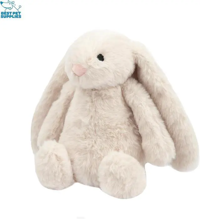 Alt view image 2 of 7 - Bunny Buddy Squeaky Plush Dog Toy - Beige, Medium | Soft Plush, Squeaks & Crinkles, Perfect for Moderate Chewers, Toss & Fetch Play, Stress & Anxiety Reliever, Ideal Gift Toy