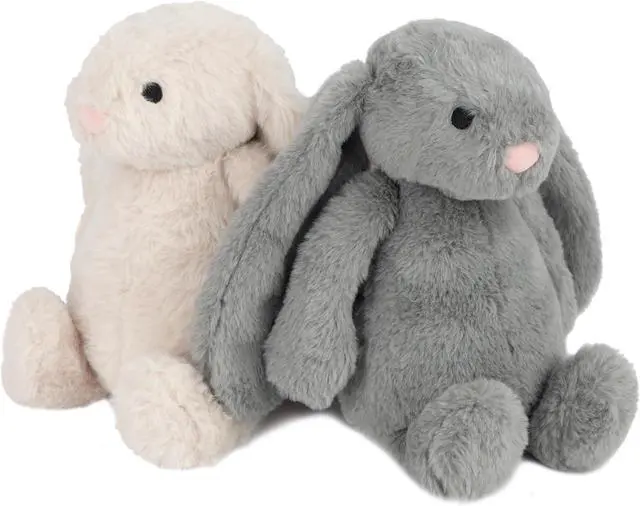 Alt view image 7 of 7 - Bunny Buddy Squeaky Plush Dog Toy - Beige, Medium | Soft Plush, Squeaks & Crinkles, Perfect for Moderate Chewers, Toss & Fetch Play, Stress & Anxiety Reliever, Ideal Gift Toy