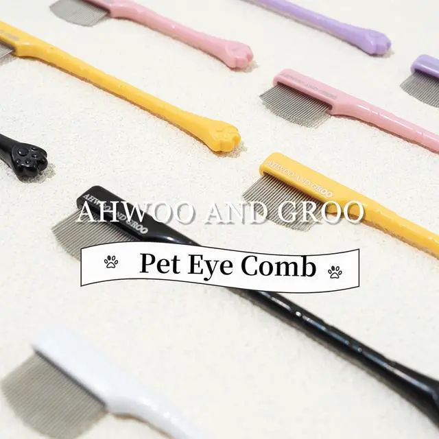 Alt view image 7 of 7 - 2 Pack Stainless Steel Dog Eye Comb, Puppy Flea Brush (Pink) | Small Design for Pet Facial & Paw Grooming, Round-Tip Arc Teeth, Fit Yorkie, Shih Tzu, Maltese, Maltipoo, Pomeranian, Cat