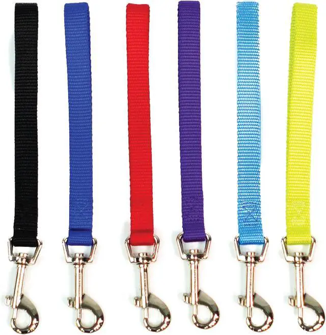 Alt view image 2 of 6 - Dog Training Leash, 9 Inch Tab Lead for Obedience, Recall, and Agility Training, Made in The USA, Black