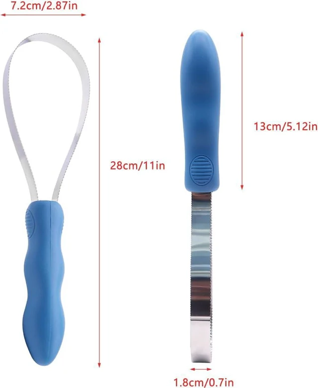 Alt view image 2 of 6 - Dog Shedding Blade Dual-Sided Shedding Blades Stainless Steel Doggie Deshedding Brush Tool Curry Comb Dogs Brush Slicker Brushes for Grooming Pet Loose Hair Removal All Dogs Coat Types