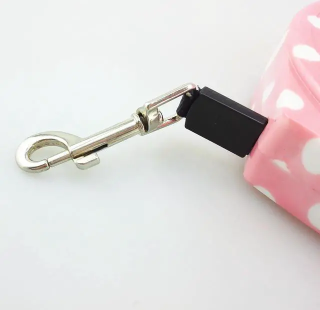 Alt view image 4 of 6 - Blovess Yueton 16.5 ft Pet Dog Cat Puppy Retractable Leash Traction Rope Walking Lead Leash (Pink)