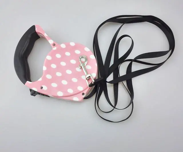Alt view image 5 of 6 - Blovess Yueton 16.5 ft Pet Dog Cat Puppy Retractable Leash Traction Rope Walking Lead Leash (Pink)