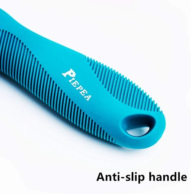Alt view image 6 of 7 - Pet Comb, Long & Short Stainless Steel Teeth Grooming Comb for Dogs & Cats | Pets Hair Detangling Comb, Fine Teeth, Non-Slip Handle, Remove Tangles, Mats, Knots & Loose Fur from Undercoat, Shedding To