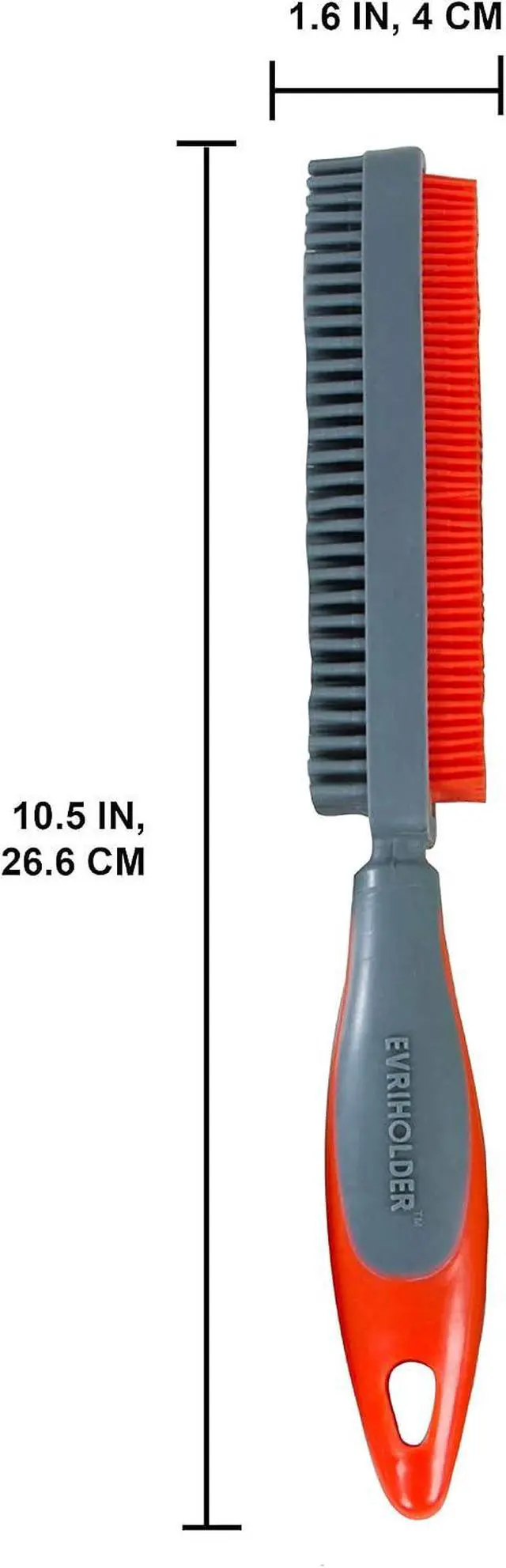 Alt view image 2 of 7 - Duo Pet Hair Rubber Brush, Dual Sided to Easily Remove Fur and Lint from Clothing and Upholstery, Thick Bristles Groom Dogs and Cats, Easy to Clean, Colors May Vary