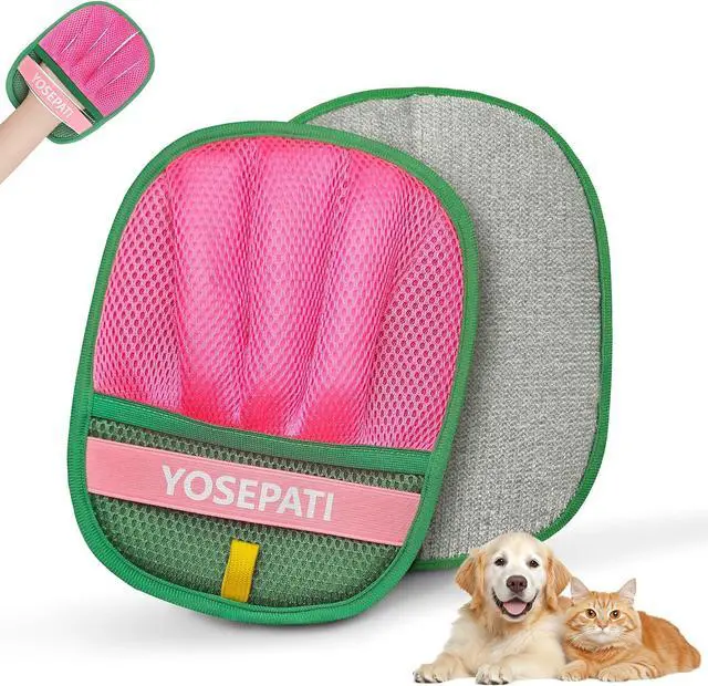 Main image of Pet Hair Removal Glove,Five-Finger Magic Brush Electrostatic Mitt | Pet Hair Remover Tool for Dog & Cat, Reusable Pet Hair Gloves Pet Grooming Needs, Fur Remover for Couch & Clothing