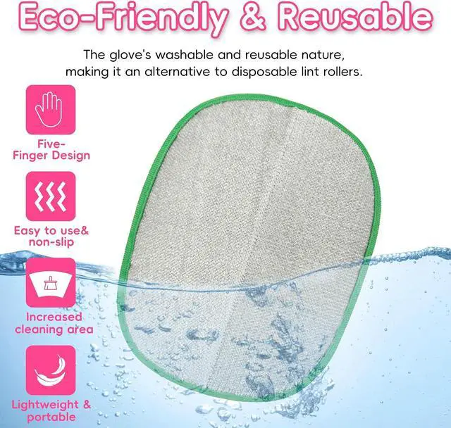 Alt view image 5 of 7 - Pet Hair Removal Glove,Five-Finger Magic Brush Electrostatic Mitt | Pet Hair Remover Tool for Dog & Cat, Reusable Pet Hair Gloves Pet Grooming Needs, Fur Remover for Couch & Clothing