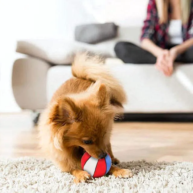 Alt view image 5 of 6 - Dog Toys Balls - Chewable Plush Basketball for Dogs, Soft Pet Ball | Squeaky Dog Ball Stuffed with Fluffy, Durable Indoor Outdoor Dog Puzzle Toy, Birthday Festival for Puppy Small Medium Breeds