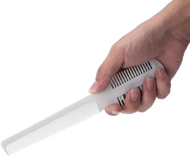 Alt view image 6 of 7 - Razor Comb for Hair Cutting, Double Edged Razor Cutting Comb. with 5 Replacement Blades,Split End HairTrimmer Styling Tool for Thinning, Texturizing, and Grooming