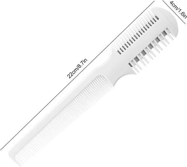 Alt view image 7 of 7 - Razor Comb for Hair Cutting, Double Edged Razor Cutting Comb. with 5 Replacement Blades,Split End HairTrimmer Styling Tool for Thinning, Texturizing, and Grooming