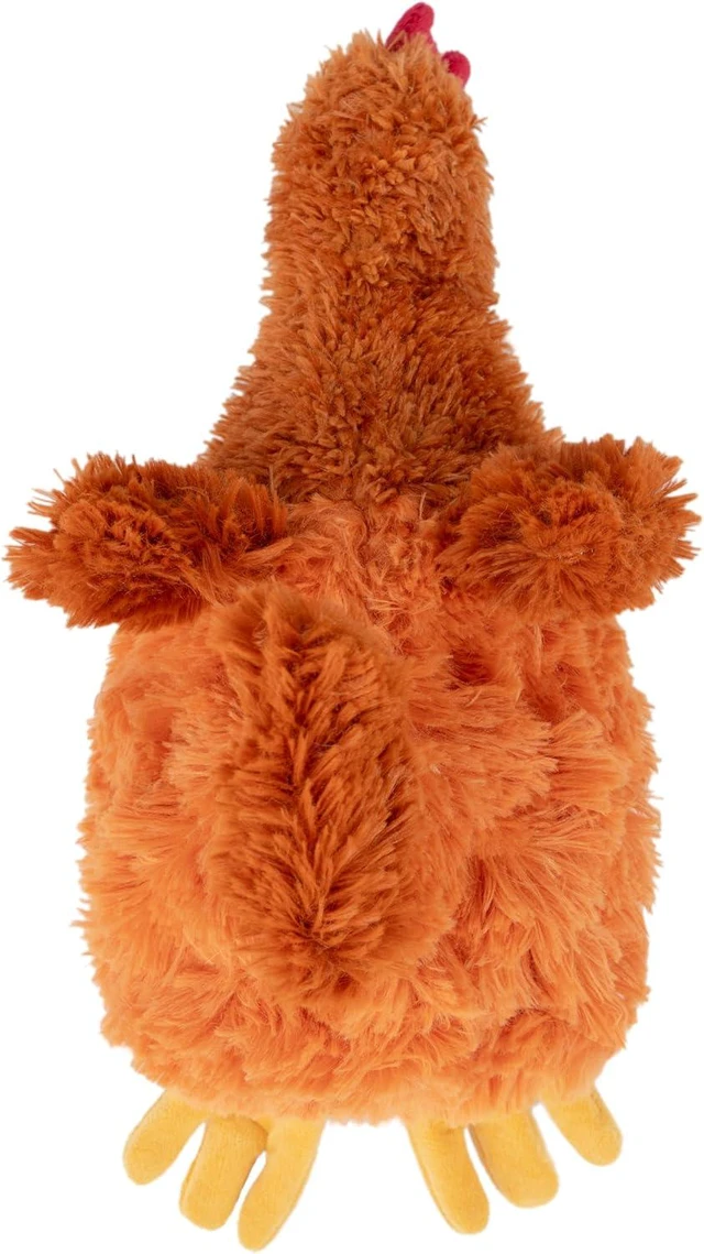 Alt view image 3 of 4 - Interactive Squeaky Dog Toy - Crinkle Chicken, Brown | Stuffing Free Body, Soft, Squeaks & Crinkles, No Mess, Perfect for Moderate Chewers, Toss and Fetch Play