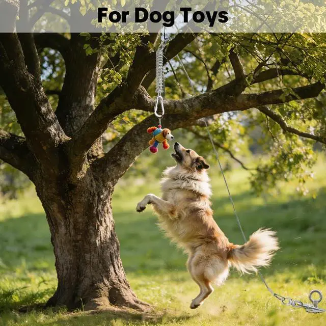 Alt view image 7 of 7 - Dog Tie Out Spring, Heavy Duty Shock Absorber Spring for Tie Out Cable & Chain, Rustproof Stainless Steel Buffer, Dog Leash Shock Absorber (1 Spring)