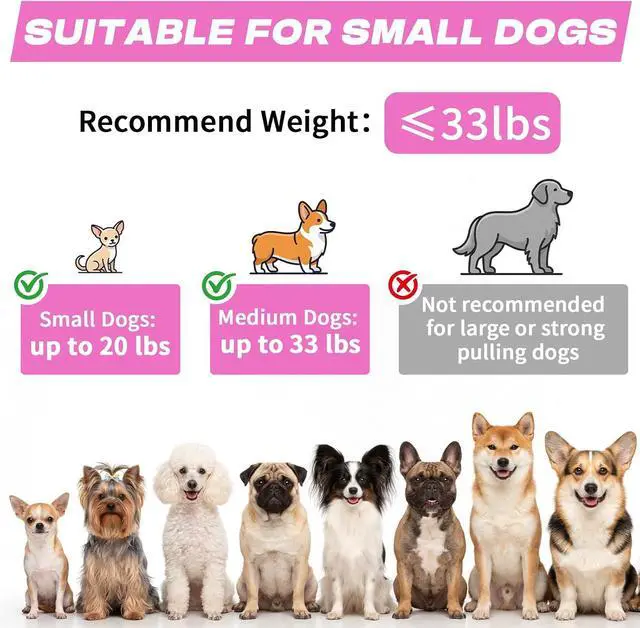 Alt view image 4 of 7 - Retractable Dog Leash with USB Rechargeable Flashlight, Pink | 16FT Automatic Telescopic Tractor Dog Leash, Durable ABS Case and Comfort Grip, Designed for Small Medium Dogs Up to 30lbs