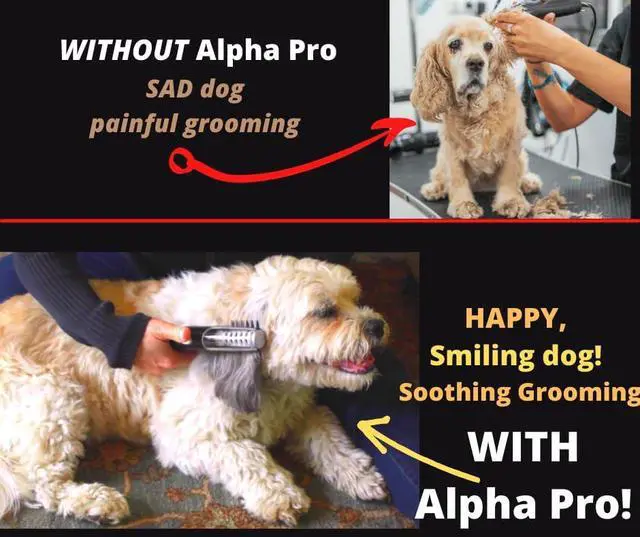 Alt view image 3 of 5 - Alpha Pro Dog Trimmer for Grooming | Painlessly Removes Knots & Tangles from Long Haired Dogs | Dematting Comb for Dogs & Cats, Pet Grooming Tool