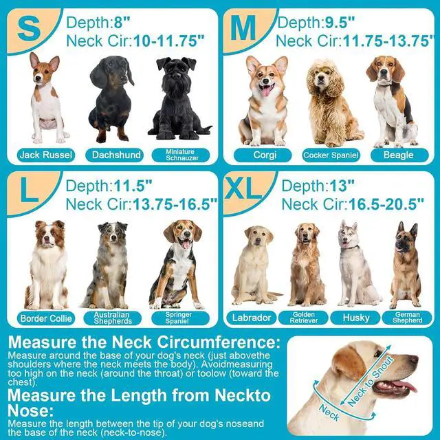 Alt view image 6 of 7 - Soft Elizabethan Dog Cone Collar for Large, Medium & Small Dogs - Adjustable Recovery Collar for Post-Surgery, Wound Protection & Licking Prevention - Lightweight Pet Cone AlternativeBlack,L