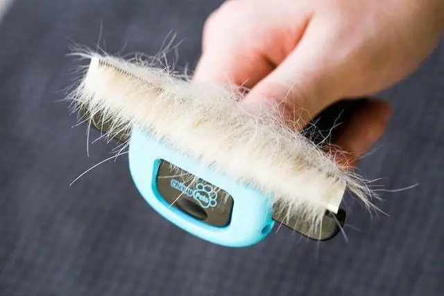 Alt view image 4 of 6 - Pet Grooming Brush for Shedding, Long & Short Hair, Reduces Shedding by More Than 95%, Professional Deshedding Tool for Dog & Cat, Black