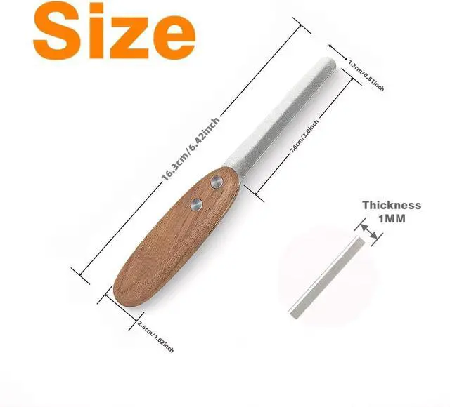 Alt view image 7 of 7 - Dog Nail File - Diamond Coated Metal Nail File for Dogs and Cats, Ergonomic Walnut Handle, Smooth and Shape All Toenail Types, Remove Burs for Indoor & Outdoor Pets