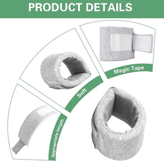 Alt view image 3 of 6 - Cat Neck Brace, Adjustable Breathable Elizabethan Collar for Pet After Surgery Recovery Cat Neck Cervical Cone for Small Dogs Puppies Kittens with Neck Circumference 6.3-8.6 Inch (X-Small,Grey)