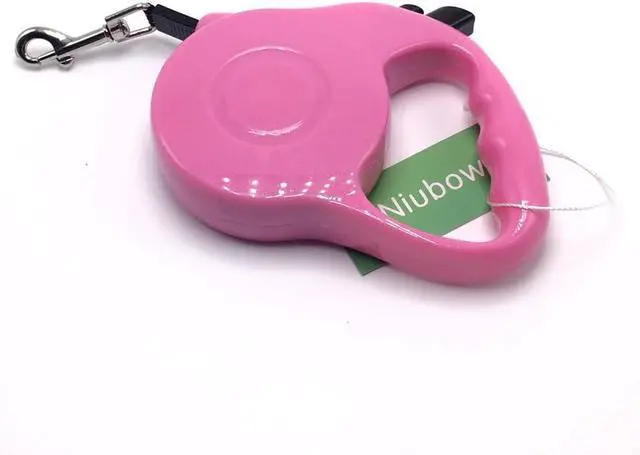 Alt view image 3 of 3 - Retractable Dog Leash (Small, Pink) | 10-Feet Cord for Small & Medium Breeds, Supports up to 25-pound, Strong Nylon Ribbon Lead, Durable, No Tangle