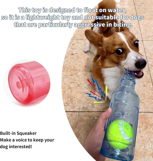 Alt view image 3 of 6 - Dog Squeaky Floating Toy for Small Medium Large Dogs Training Fetch Indestructible Dog Chew Toys Indoor Pool Beach Outdoor Pet Supplies Yellow S