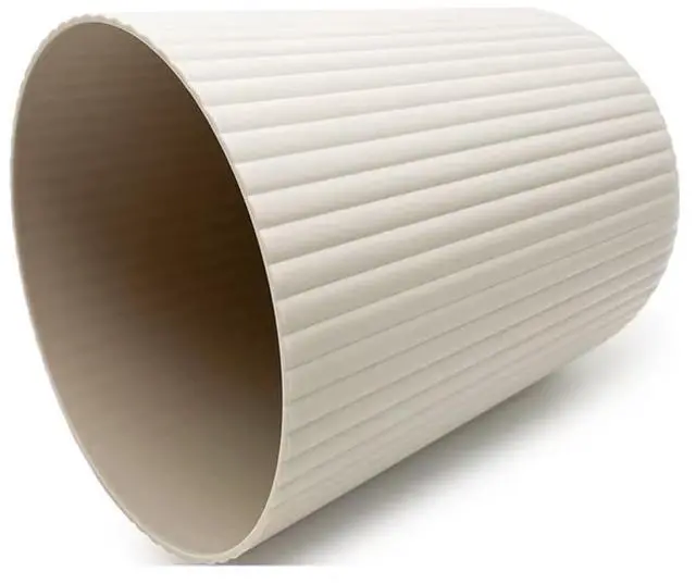Alt view image 5 of 5 - Mainstays 1.64 Gallon Beige Plastic Ribbed Wastebasket