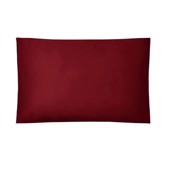 Alt view image 3 of 4 - Mainstays, 300 Thread Count, Cotton Blend, Percale, Easy Care, Adult / Teen, 2 Pillowcases, Merlot, Standard / Queen