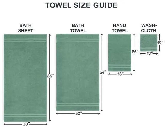 Alt view image 3 of 5 - Mainstays Performance Cotton Bath Sheet, Oversized Super Soft Quick Dry Fade Resistant, Textured Green