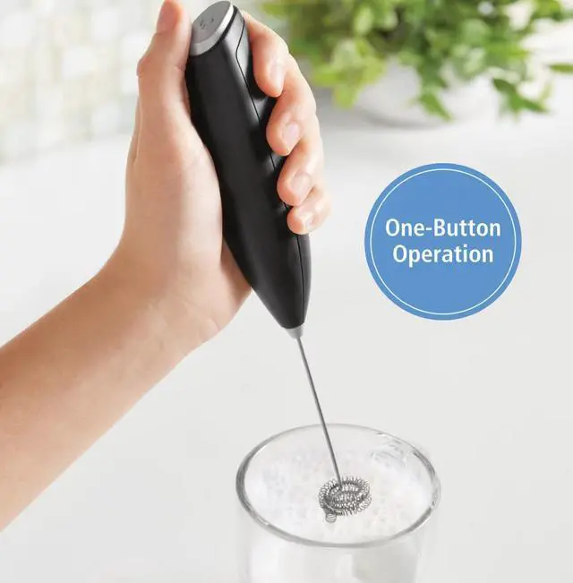 Main image of Mainstays Milk Frother, Battery-Powered Handheld Milk Frother Wand
