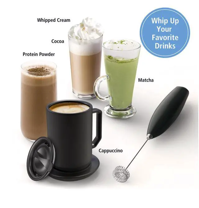 Alt view image 5 of 6 - Mainstays Milk Frother, Battery-Powered Handheld Milk Frother Wand