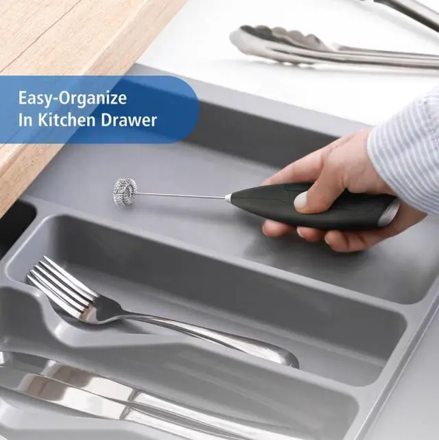 Alt view image 4 of 6 - Mainstays Milk Frother, Battery-Powered Handheld Milk Frother Wand