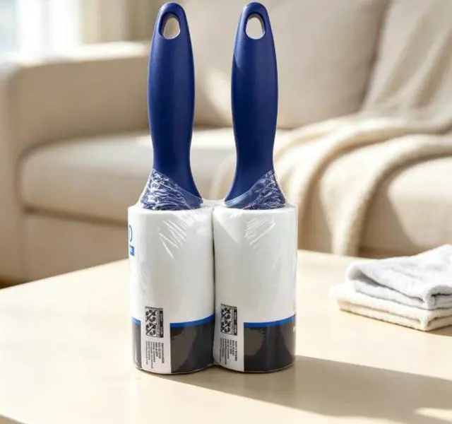 Main image of Mainstays Lint Roller Twin Pack 70 Sheets per Roll, 140 Total Sheets, Pet, Clothing Care, Furniture, Crafts, Travel, 2-Pack
