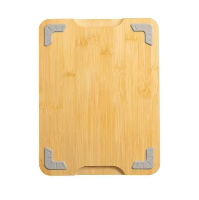Alt view image 5 of 13 - Mainstays Bamboo Cutting Board, 8.5 x 11, with Juice Groove and Non-Slip Feet