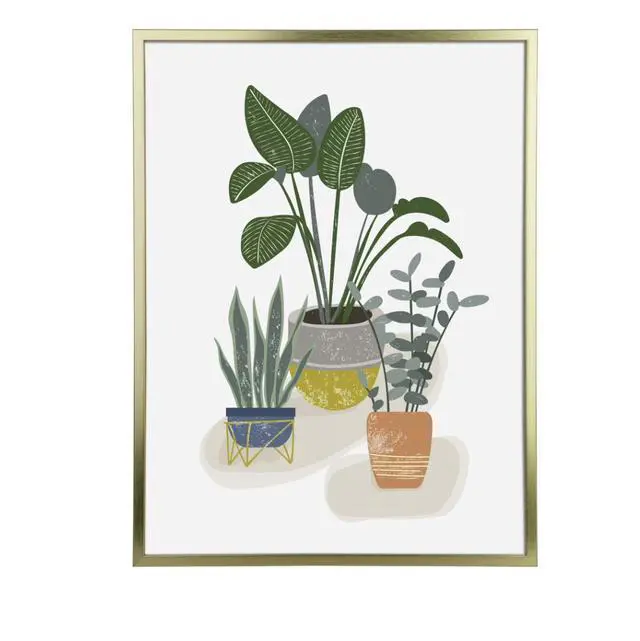 Alt view image 2 of 6 - Mainstays 18x24 Picture Frame Gold Thin Flat Profile Wall Photo Frame