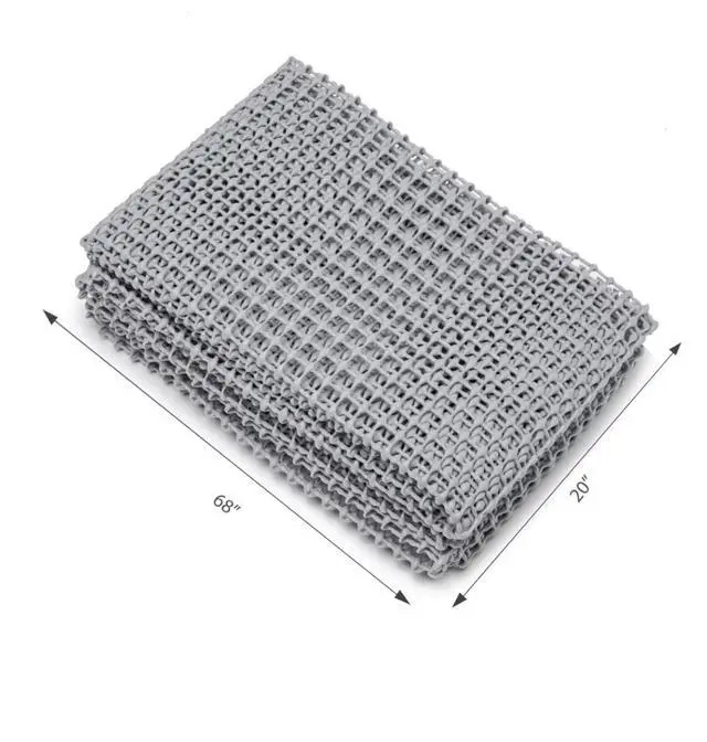 Alt view image 2 of 7 - Mainstays Non-Skid Non-Slip Rug Pad, Gray, 2' x 6'