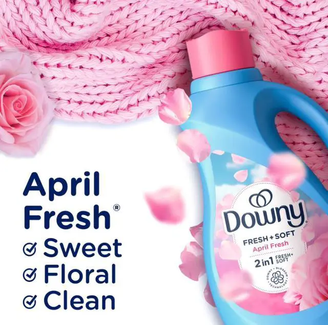 Alt view image 3 of 6 - Downy Liquid Fabric Softener, April Fresh Scent, 77 fl oz, 105 Loads