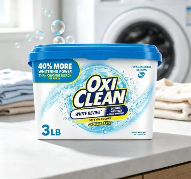 Main image of OxiClean White Revive Laundry Whitener and Laundry Stain Remover Powder, 3 lb
