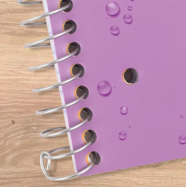 Alt view image 3 of 5 - Five Star Spiral Notebook + Study App, 5 Subject, Wide Ruled, 8" x 10.5", Amethyst
