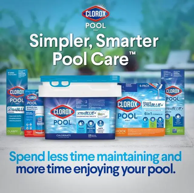 Alt view image 5 of 5 - Clorox Pool&Spa Shock XtraBlue+ Granules Swimming Pool Shock, 1lb for sanitization