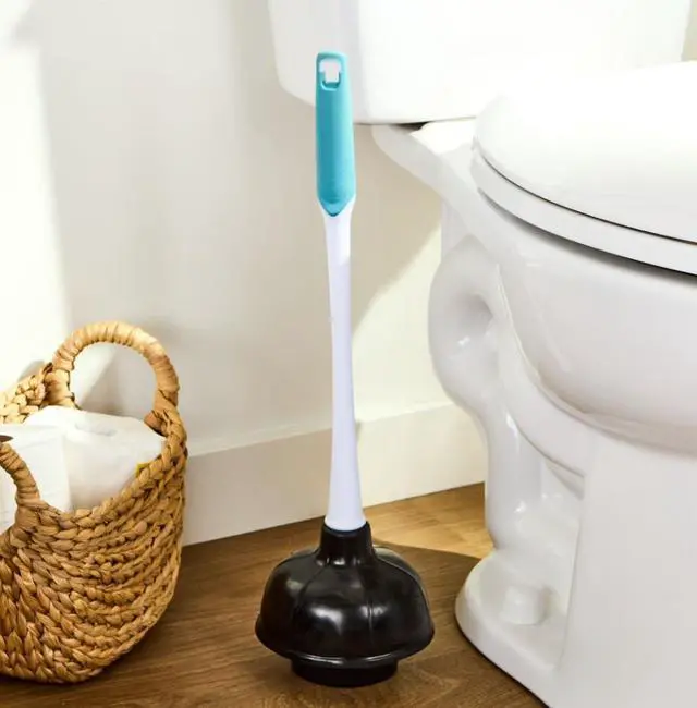 Main image of Great Value Deluxe Toilet Plunger with 16-in Ergonomic Plastic Handle, 1 Each